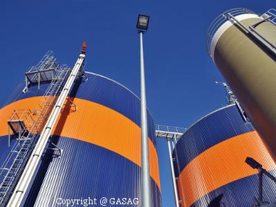 Bio natural gas plant Rathenow GASAG for Berlin Photo of GASAG bio natural gas plant in Rathenow