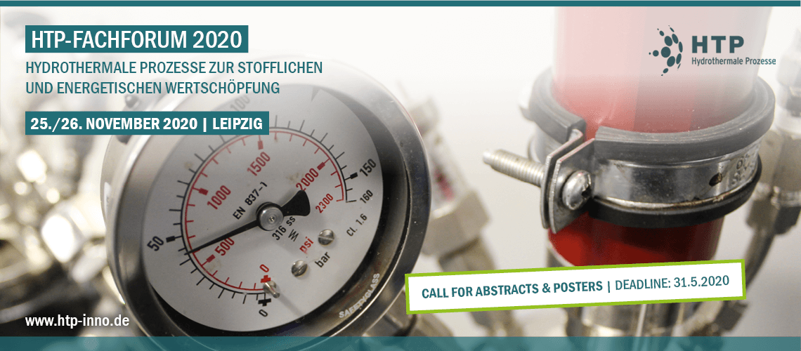 Fachforum zu Hydrothermalen Prozessen zur stofflichen und energetischen Nutzung von Biomasse