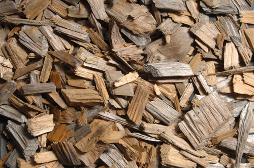 Wood chips for heating