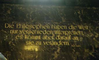 Handeln im Bioenergie Verband Karl Marx Zitat Humbolt Universität Foto Humbold Universität Karl Marx