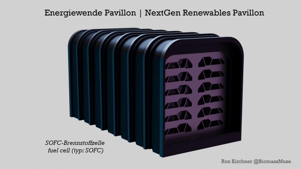 Brennstoffzelle vom Typ SOFC für den nextgen renewables pavillon