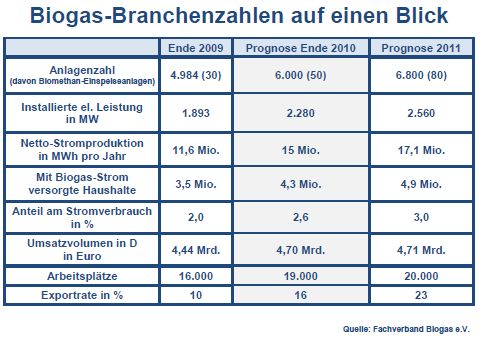 Biogas Bioenergie Haushalte Nettostromproduktion