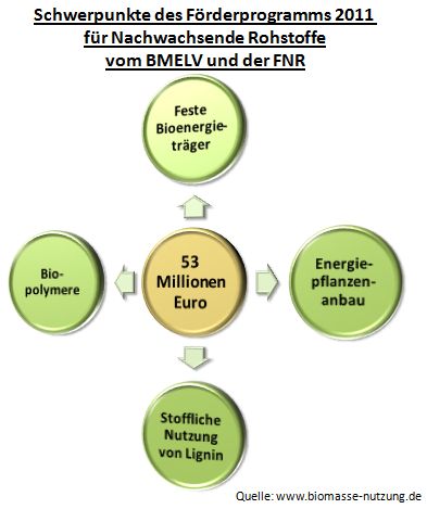 Fördermittel Fördergelder Förderung Biomasse Bioenergie NawaRo FNR BMELV